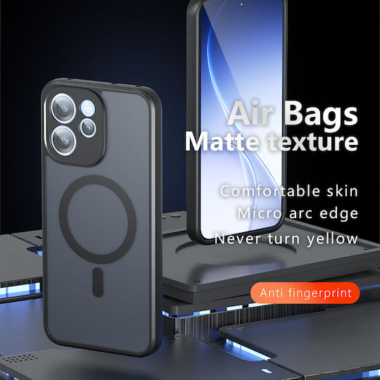 Techsuit Silicone Black Back Cover (Oppo Reno15 F)