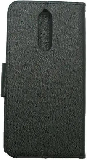 Nokia Wallet Δερματίνης Μαύρο (Nokia 8)