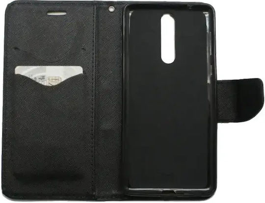 Nokia Wallet Δερματίνης Μαύρο (Nokia 8)