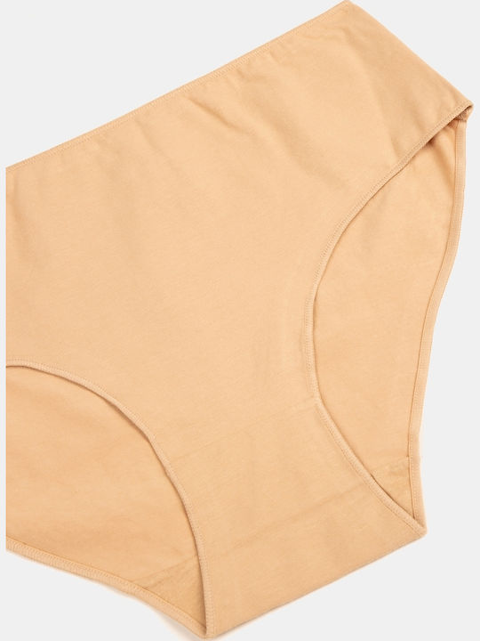 Basic Beige Women's Briefs Size 3XL Beige