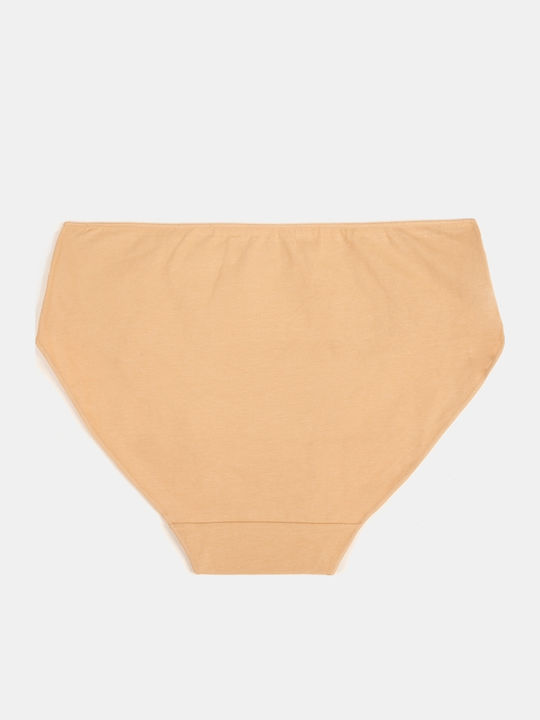 Basic Beige Women's Briefs Size 3XL Beige