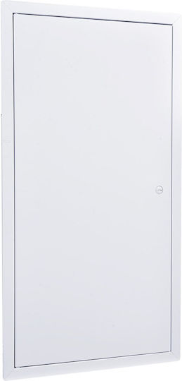 Vevor Πόρτα Επίσκεψης Γυψοσανίδας 77x39 Εκ Γαλβανισμένος Χάλυβας Λευκή Άνοιγμα 37x75 Εκ Jsjxmb1429in7lpr9001v0