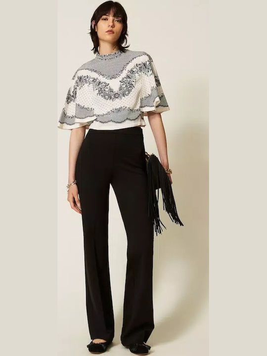 Women's Fabric Trousers Black