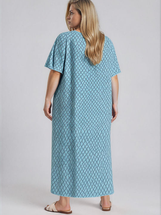 Jucita Damenbademode Kaftan Blau