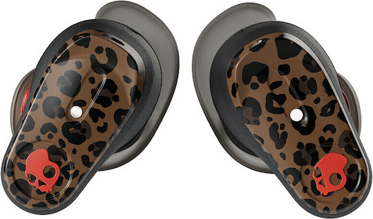 Skullcandy Method 360 In-Ear Bluetooth Kopfhörer mit Schweißbeständigkeit Leopard