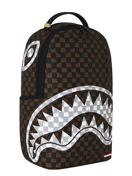 Sprayground Σχολική Τσάντα Πλάτης Καφέ με Θήκη για Παγούρι