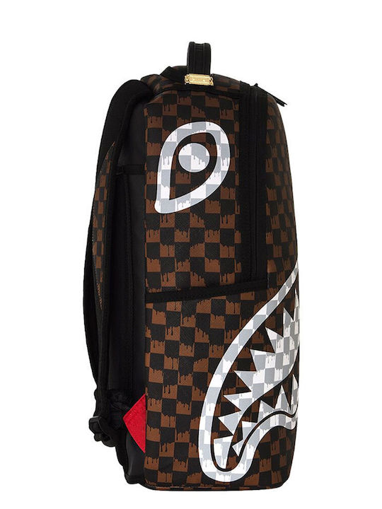 Sprayground Σχολική Τσάντα Πλάτης Καφέ με Θήκη για Παγούρι