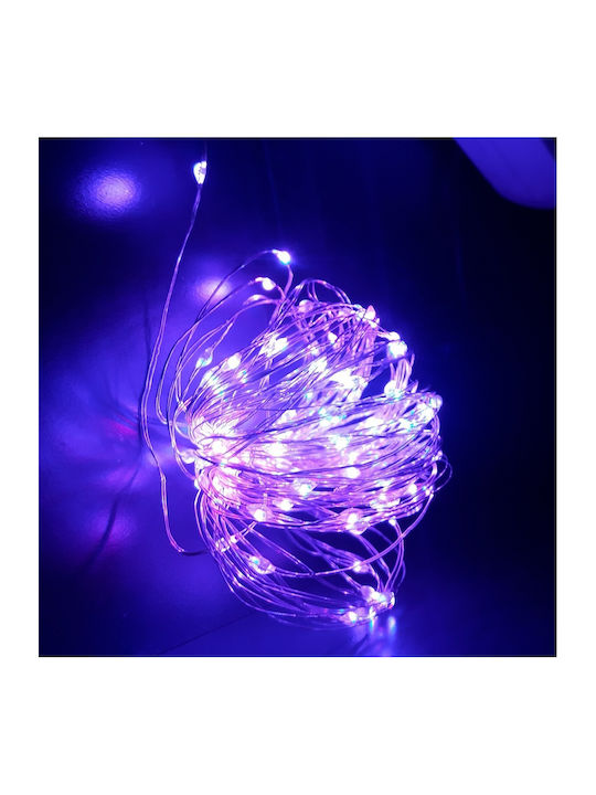 100 Λαμπάκια LED 10μ. RGB USB σε Σειρά