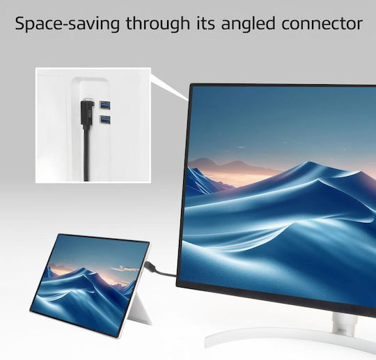 Act USB 3.2 Видео кабел USB-C мъжки - USB-C / DisplayPort 60W 2m