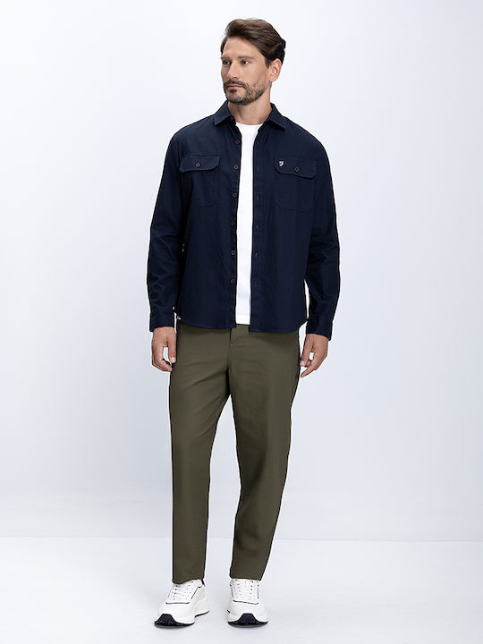 Farah Τζιν Overshirt Navy Μπλε