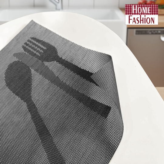 Go Smart Home Plastic Grey Placemats 45x30cm