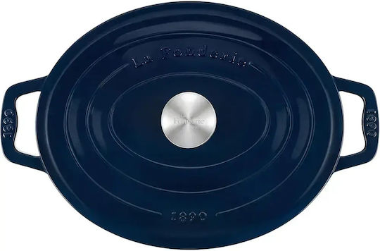 HKoenig Oval Cast Iron Dutch Oven 45cm 7.7lt
