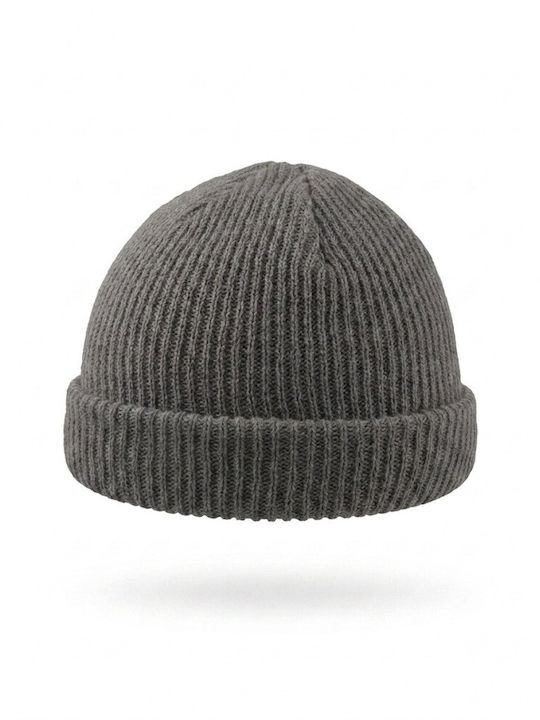 Skate Beanie Men's Knitted Beanie in Grey Colour