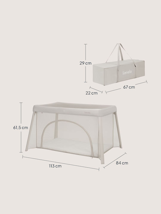Lionelo Playpen 2 Levels with Mattress Beige 300x300cm