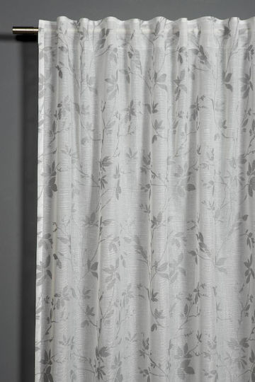 Перде за Прозорец с Тунел Curtain Сиво 140x175см