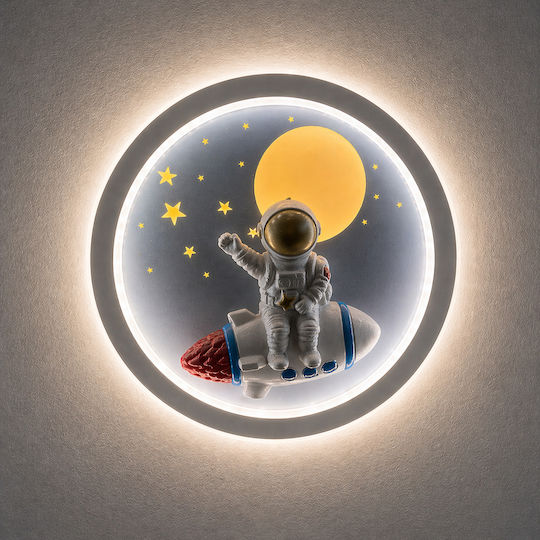 Alista Home Kids Led Metallic Wall Light