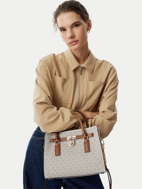 Michael Kors Hamilton Hamilton Естествена Кожена Дамска Чанта През Рамо