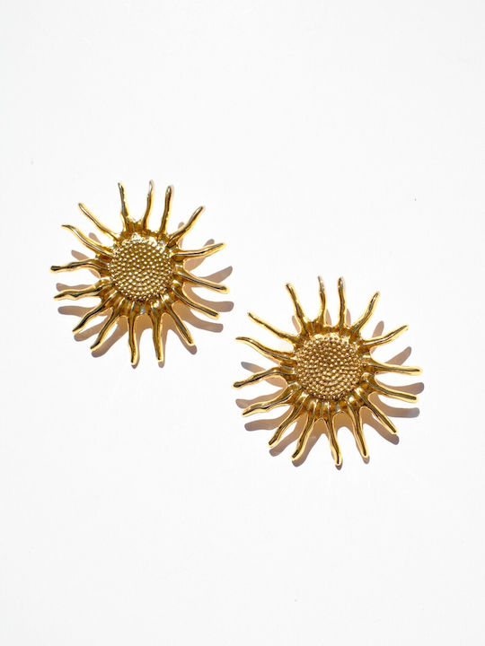 Kaleido Gold Plated Stud Earrings