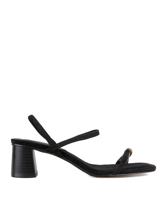 Suede Πέδιλα Μαύρα