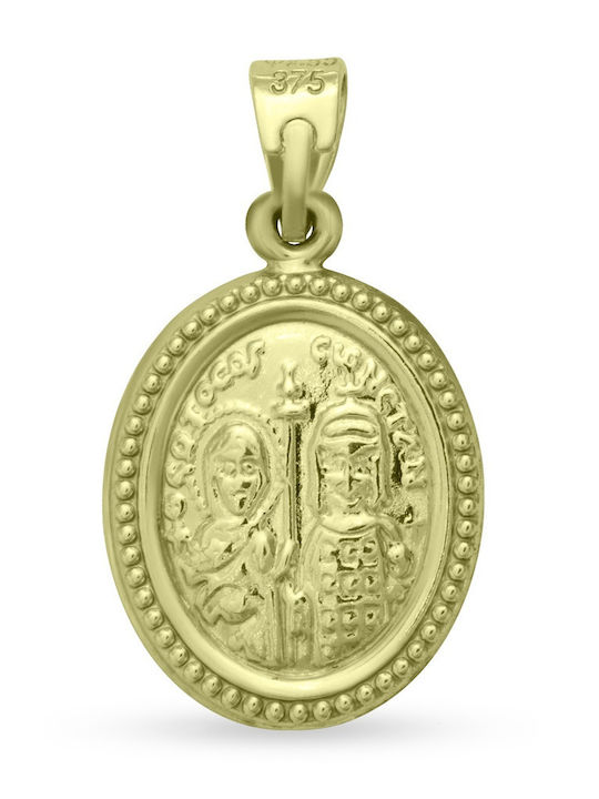 Χρυσόλιθος Charm Talisman din Aur Alb 9K