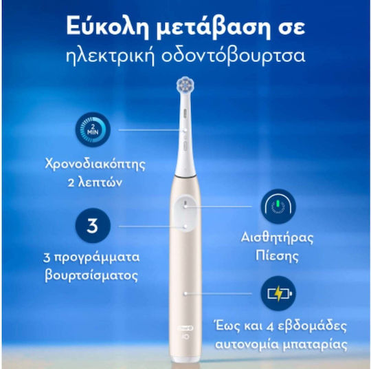 Oral-B Io 2 Series 2 Periuță de Dinți Electrică cu Senzor de Presiune și Husă de Călătorie Roz