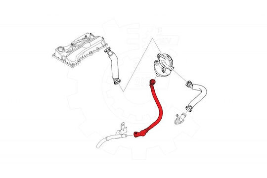 SKV Auto-Motorkragen Bmw Serie 1 E87 Serie 3 E90 E91 11157533341