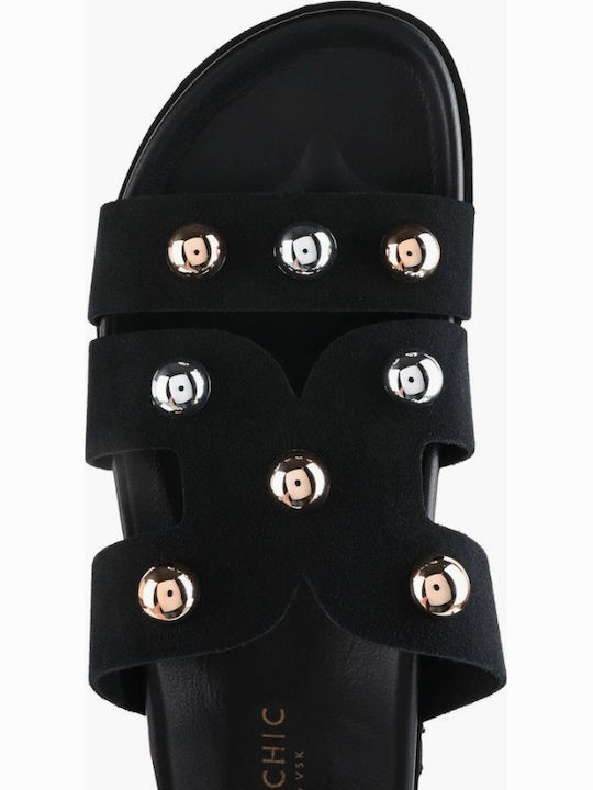 Sandale Casual Damă Din Piele Negre