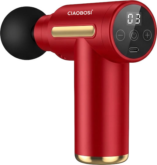 Avizar Percussion Elektrische Massager Mit Drahtlosem Digitalen Bildschirm 1200mAh Rote