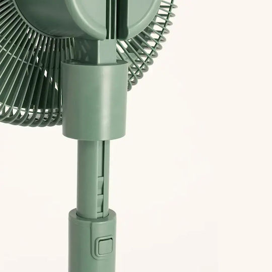 Create Pedestal Fan 30W 33cm Diameter With Remote Control Green
