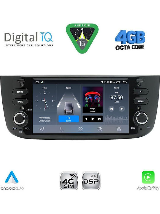Digital IQ Car Audio System for Fiat Grande Punto Bluetooth USB WiFi GPS with 7" Touch Screen DIGITAL IQ BLF 364_CPA 7" Deck