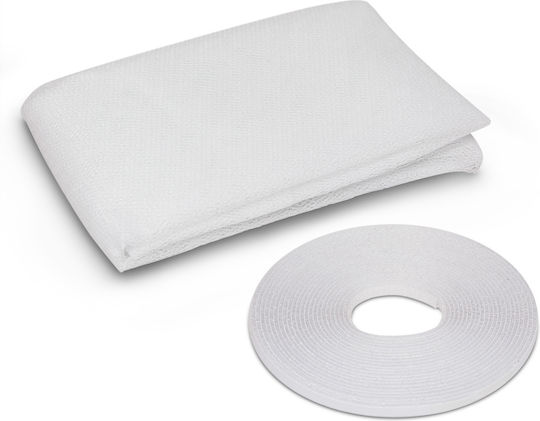 Alista Home Σίτα Παραθύρου από Πολυεστέρα Λευκή 130x130cm