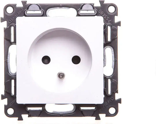 Legrand Valena Life Single Mortice Πρίζα Ρεύματος Albă 1buc