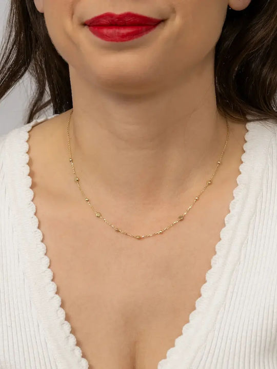 Colier Din Aur 9 Carate Cu Zircon