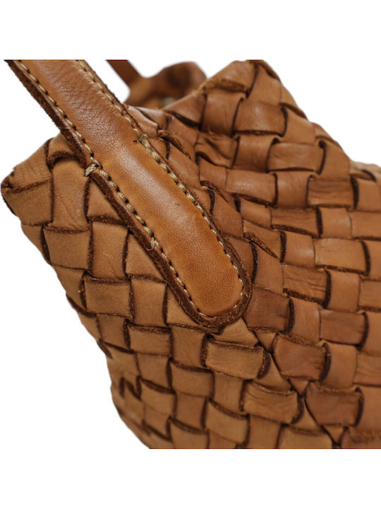 Leder Damen Hobo Tasche Tabac