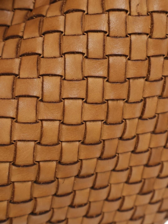 Leather Women's Shopper Bag Tabac Brown