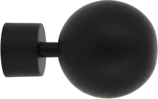 Capăt Pentru Cortină Din Metal Negru Capăt Pentru Cortină Din Metal Negru