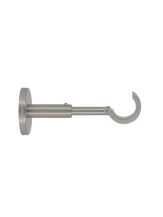 Sockel der Vorhangschiene Wand aus Metallisch Grau