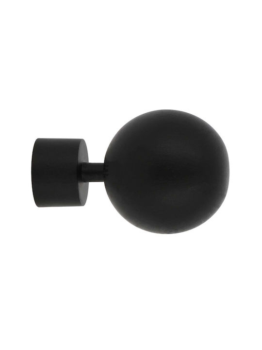 Capăt Pentru Cortină Din Metal Negru