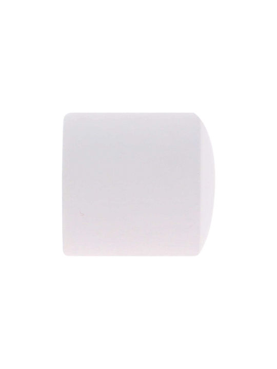 Curtain Wood End White Wooden 2 Pieces