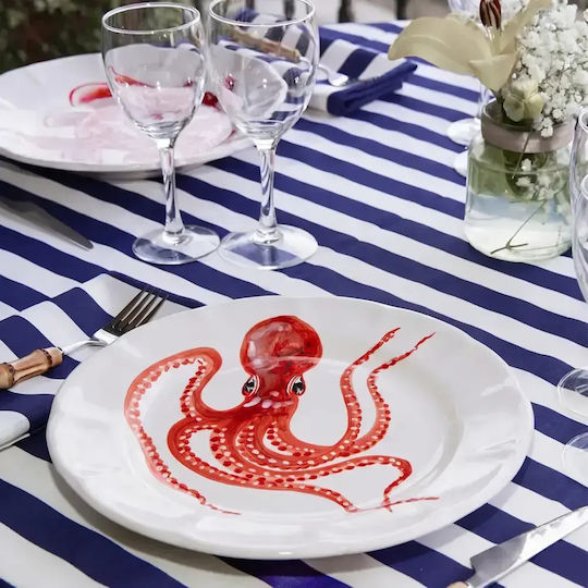 Casa Amalfi Placă Adâncă Ceramică Roșie Cu Diametru 26cm