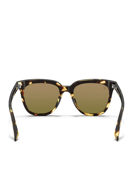 Smith Unisex Sunglasses with Pink Tartaruga Horn-Rimmed Frame and Pink Polarized Mirror Lens