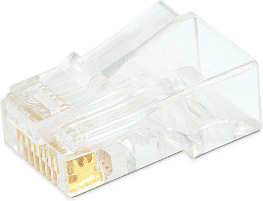Set 100 Prize RJ45 8p8c Cat6 Conectori Cablu UTP Conector Rețea Contacte Placate Cu Aur
