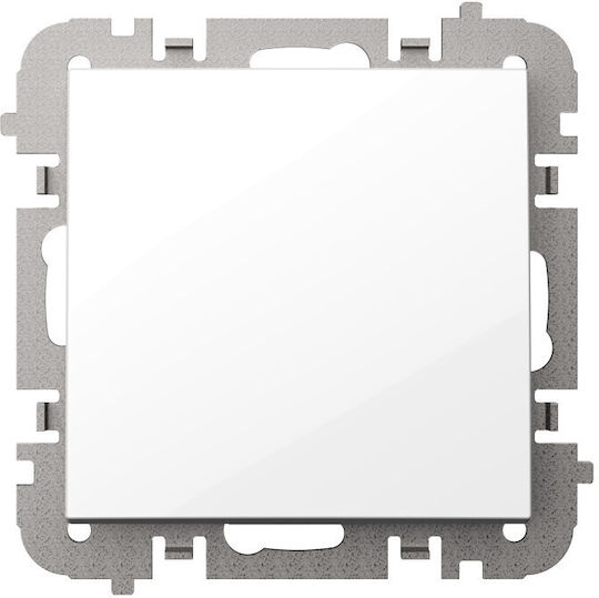 Elektro Plast Recessed Wall Switch Lighting without Frame White
