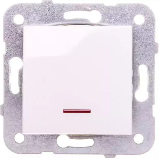 Viko Recessed Wall Switch Lighting One-Way without Frame Black