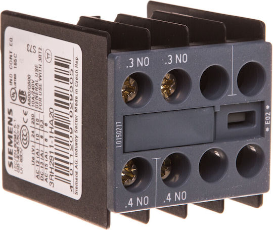 Siemens Επαφή Διακόπτη Ηλεκτρολογικού Πίνακα 3RH2911-1HA20