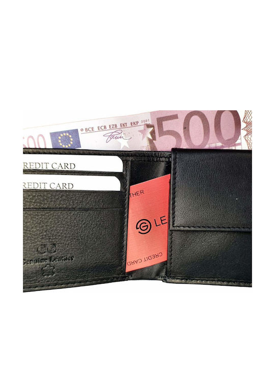 Δερμάτινο Ανδρικό Πορτοφόλι με RFID Μαύρο