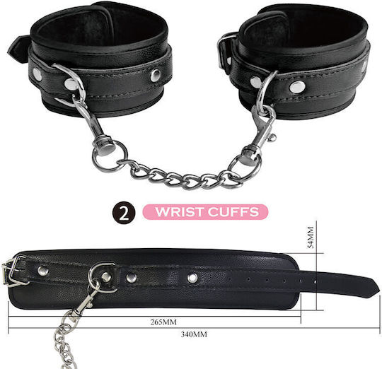 Pretty Love BDSM комплект в Черен Цвят 8бр