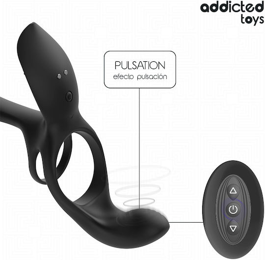 Addicted Toys Double Vibrating Silicone Cock Ring