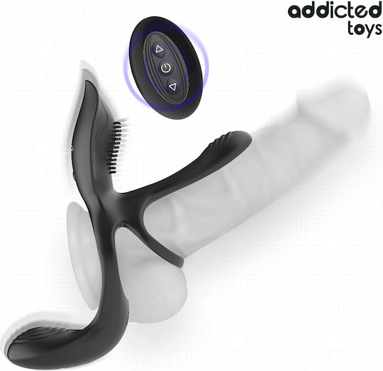 Addicted Toys Double Vibrating Silicone Cock Ring