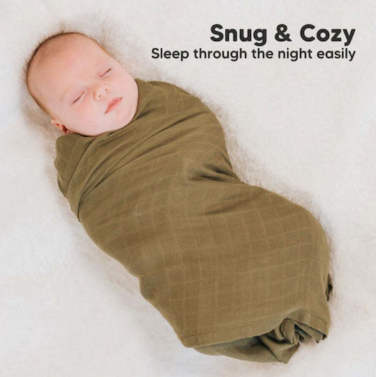 Kea Babies Swaddle Blanket Ecru 120x120cm 4 Pieces